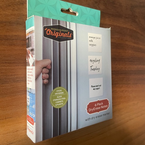 MERIDIAN POINT REUSABLE DRY ERASE POST IT NOTES WITH MARKER (6 PACK) - Picture 4 of 8